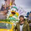 Yohan Cabaye célèbre le printemps à Disneyland Paris. Mars 2015