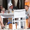 Boris Becker, à Miami avec sa belle Lilly Kerssenberg et leur petit Amadeus, où ils ont retrouvé Elias, le fils de l'ex-joueur de tennis, le 29 mars 2015