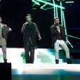 Kian Egan, Shane Filan, Mark Feehily, Nicky Byrne de The Westlife, à Liverpool le 15 mai 2012