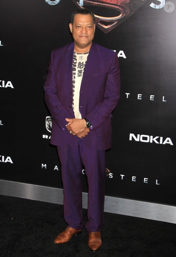 Laurence Fishburne - Premiere du film "Man of Steel" a New York, le 10 Juin 2013. 