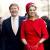 Le roi Willem-Alexander et la reine Maxima des Pays-Bas à Hambourg lors de leur visite officielle en Allemagne, le 20 mars 2015