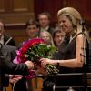 Le roi Willem-Alexander et la reine Maxima des Pays-Bas ont assisté au dernier concert du chef d'orchestre Mariss Jansons à Amsterdam, le 20 mars 2015.