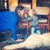 Olivia Wilde et son fils Otis complices. (photo postée le 1er avril 2015)