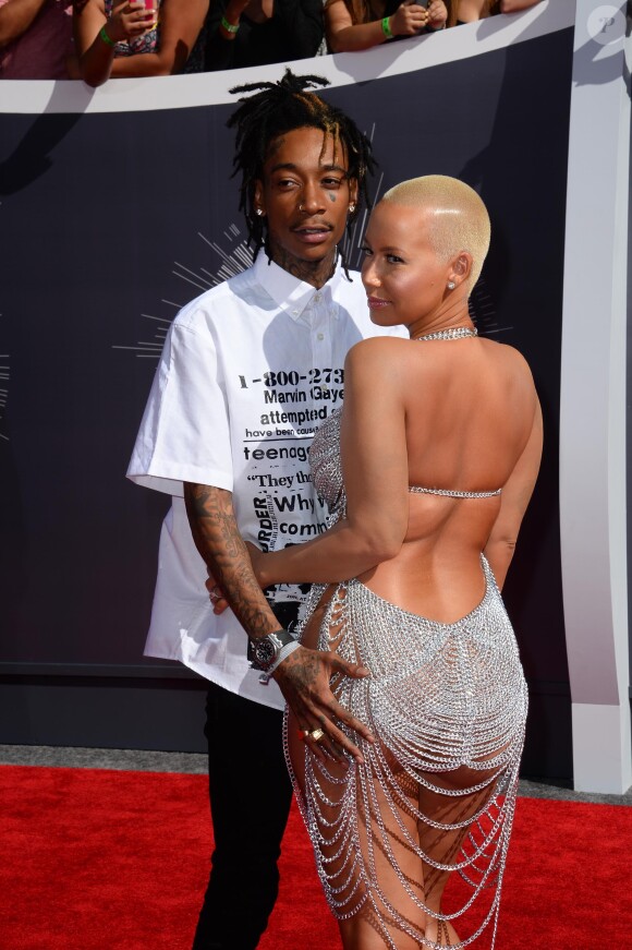 Amber Rose et Wiz Khalifa à la Cérémonie des MTV Video Music Awards à Inglewood, le 24 aout 2014 