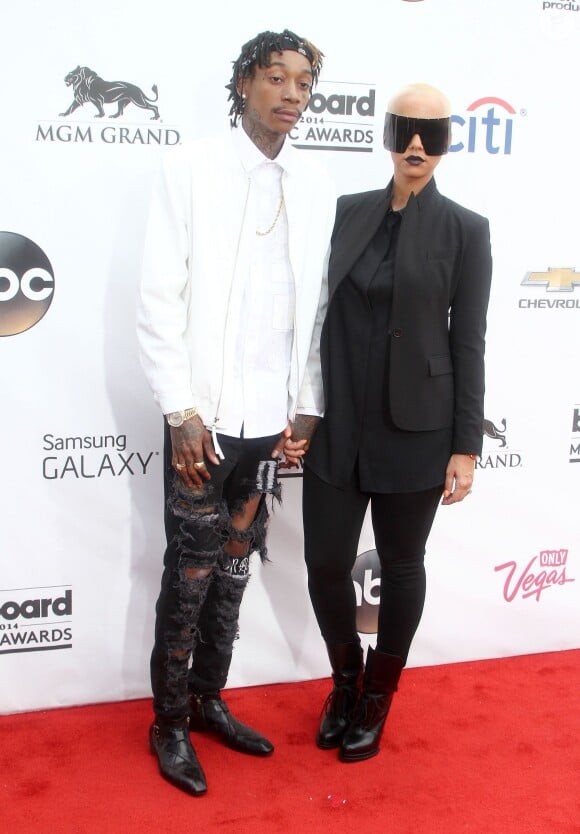 Amber Rose, Wiz Khalifa au photocall "The 2014 Billboard Music Awards" à Las Vegas, le 18 mai 2014  