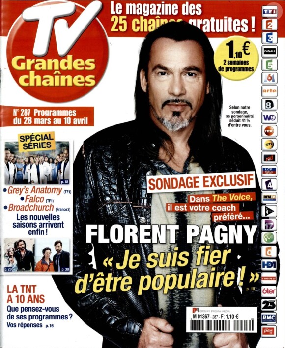 Magazine TV Grandes Chaînes en kiosques le 30 mars 2015.