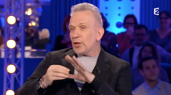 Jean Paul Gaultier dans On n'est pas couché sur France 2, le samedi 4 avril 2015.
