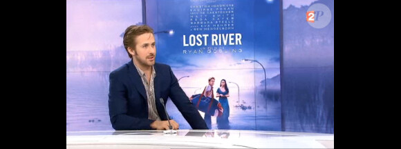 Ryan Gosling est venu défendre Lost River dans le JT de 20h de France 2, le 5 avril 2015.