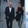 Bruce Willis et sa femme Emma Heming ainsi que son ex-femme Demi Moore sont venus soutenir leur fille Rumer, qui participe à la nouvelle saison de l'émission  "Dancing with the Stars" à Hollywood le 16 mars 2015.