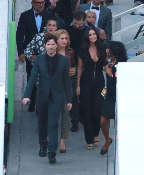 Demi Moore et ses filles Tallulah Belle et Scout LaRue a sont venus soutenir leur fille Rumer, qui participe à la nouvelle saison de l'émission  "Dancing with the Stars" à Hollywood le 16 mars 2015.