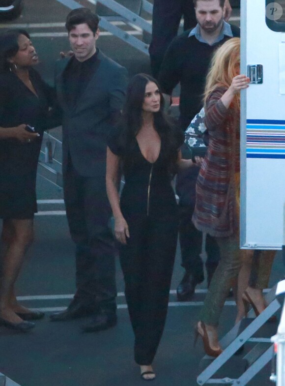 Exclusif - Demi Moore venu soutenir sa fille Rumer, qui participe à la nouvelle saison de l'émission  "Dancing with the Stars" à Hollywood le 16 mars 2015.