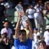 Novak Djokovic s'est imposé face à Andy Murray en finale du Masters de Miami, le 5 avril 2015