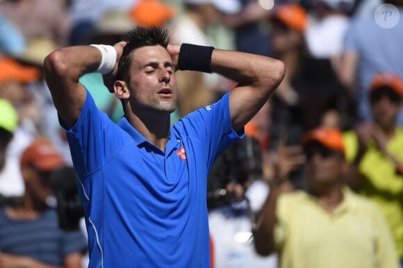 Novak Djokovic a décroché le titre à Miami, face à Andy Murray en finale du Masters, le 5 avril 2015