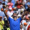Novak Djokovic s'est imposé face à Andy Murray en finale du Masters de Miami, le 5 avril 2015