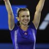 Simona Halep à l'Open d'Australie, Melbourne, le 25 janvier 2015.