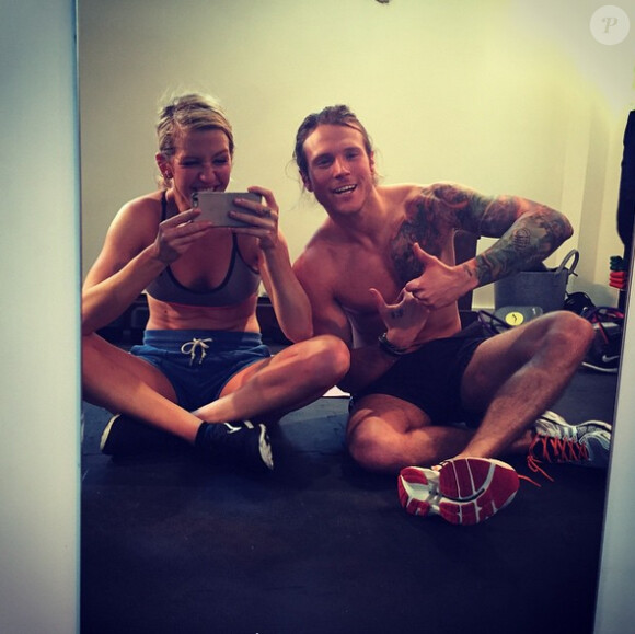 Ellie Goulding et son petit ami font du sport, le 6 avril 2015