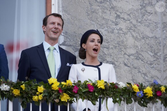 La princesse Marie et le prince Joachim à Aarhus. La reine Margrethe II de Danemark célébrait le 8 avril 2015 à Aarhus son 75e anniversaire (en date du 16 avril), entourée du prince consort Henrik, du prince Frederik et de la princesse Mary, et du prince Joachim et de la princesse Marie.