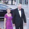 Le comte Ingolf de Rosenborg et sa femme Sussie arrivant pour la soirée de gala organisée le 8 avril 2015 à Aarhus pour le 75e anniversaire de la reine Margrethe II.