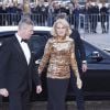 Helle Thorning Schmidt arrivant pour la soirée de gala organisée le 8 avril 2015 à Aarhus pour le 75e anniversaire de la reine Margrethe II.