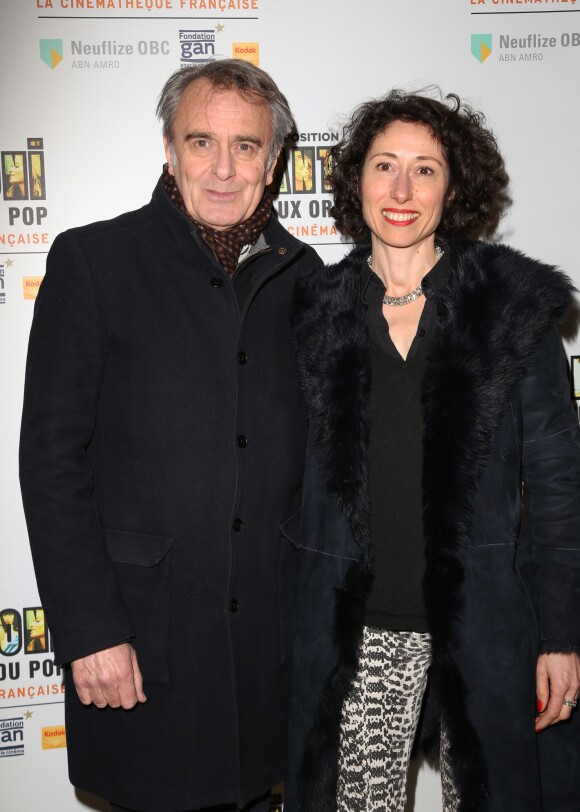 Thierry Flamand et sa compagne - Vernissage de l'exposition Antonioni à la Cinémathèque de Paris le 18 avril 2015.