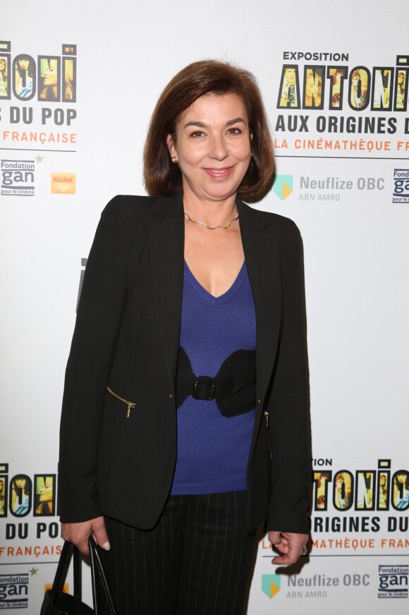 Carole Amiel - Vernissage de l'exposition Antonioni à la Cinémathèque de Paris le 18 avril 2015.