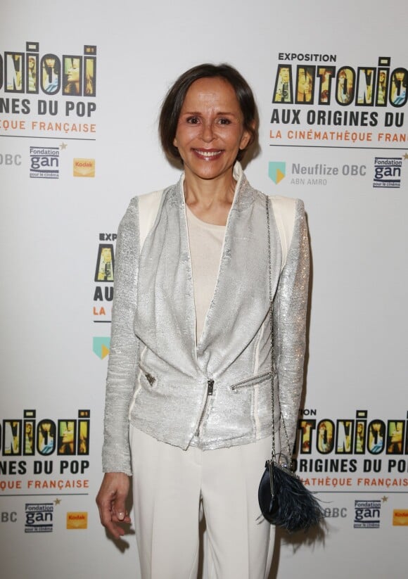 Christine Boisson - Vernissage de l'exposition Antonioni à la Cinémathèque de Paris le 18 avril 2015.