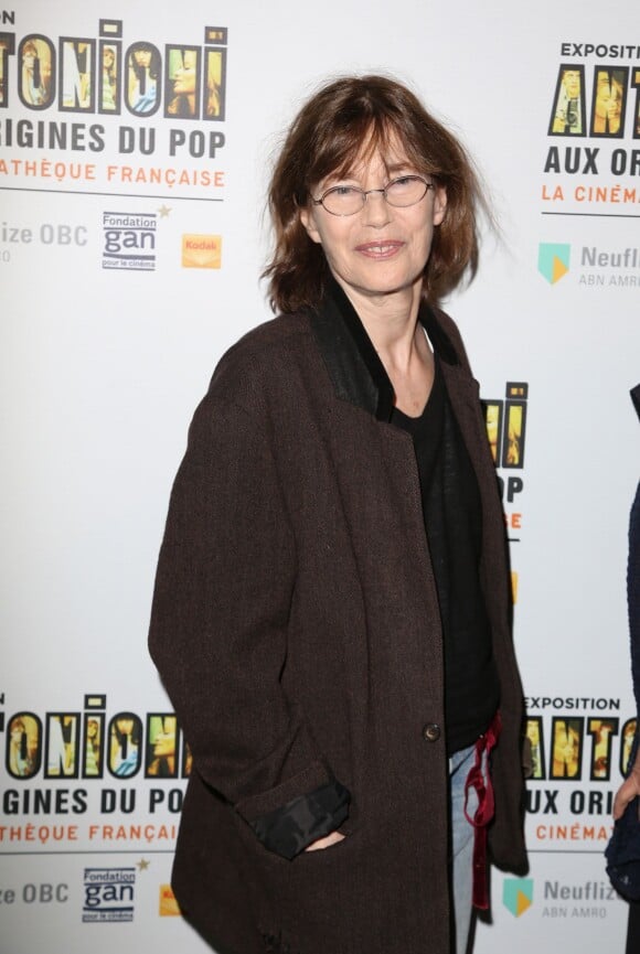 Jane Birkin - Vernissage de l'exposition Antonioni à la Cinémathèque de Paris le 18 avril 2015.