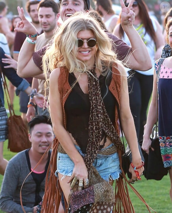 Fergie au 1er jour du Festival "Coachella Valley Music and Arts" à Indio, le 10 avril 2015