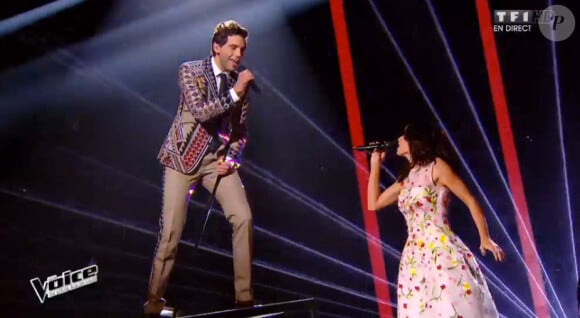 Mika et Jenifer - Deuxième live de The Voice 4 sur TF1. Samedi 11 avril 2015.