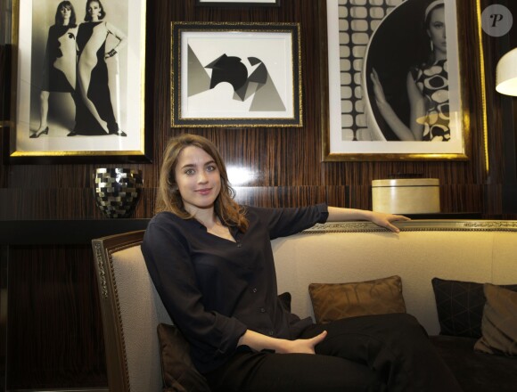 Adèle Haenel, lauréate du prix Romy Schneider à Paris, le 13 avril 2015.