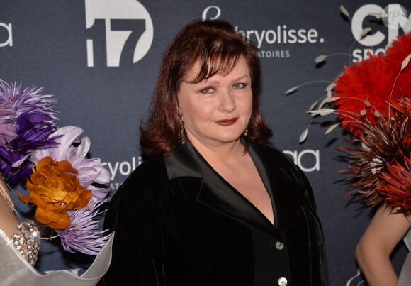 Catherine Jacob - La 10ème cérémonie des Globes de Cristal au Lido à Paris, le 13 avril 2015