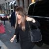 Kourtni Kardashian, cousine de Kim, arrive à l'hôtel Costes à Paris, le 14 avril 2015.