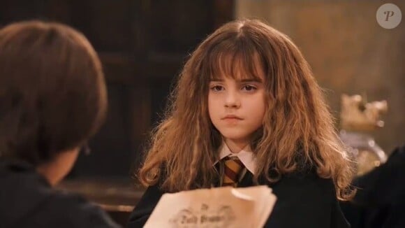Emma Watson en 2001 dans L'Ecole des Sorciers.