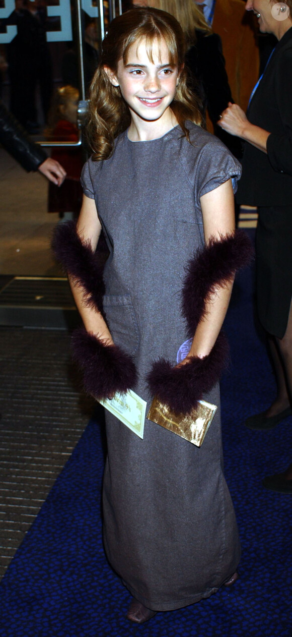 Emma Watson à Londres le 4 novembre 2001.
