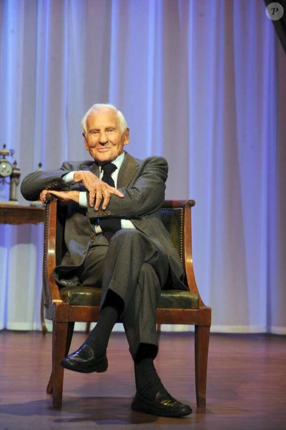 Jean d'Ormesson lors du filage de la pièce " La Conversation " au Théâtre Hébertot à Paris le 26 Septembre 2012