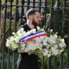 Gerbe de fleurs du Ministère de la Jeunesse et des Sports - Obsèques de Patrice Dominguez en la Basilique Sainte-Clotilde à Paris le 16 avril