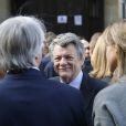  Jean-Louis Borloo - Obs&egrave;ques de Patrice Dominguez en la Basilique Sainte-Clotilde &agrave; Paris le 16 avril 2015 