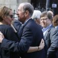  Cendrine Dominguez -Obs&egrave;ques de Patrice Dominguez en la Basilique Sainte-Clotilde &agrave; Paris le 16 avril 2015 