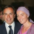  Patrice et Cendrine Dominguez lors de la soir&eacute;e de l'Open de Monte Carlo, au Sporting Club de Monaco le 20 avril 1999 
