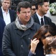  Pascal Bataille - Sorties des obs&egrave;ques de Patrice Dominguez en la basilique Sainte Clotilde &agrave; Paris. Le 16 avril 2015&nbsp; 