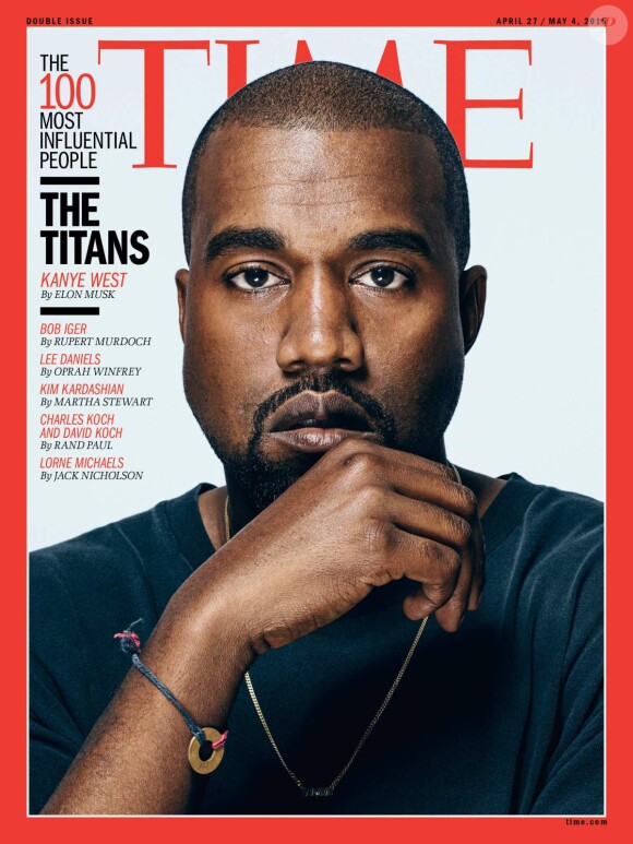 Kanye West photographié par Sebastian Kim pour le nouveau numéro spécial Time 100 du magazine Time.