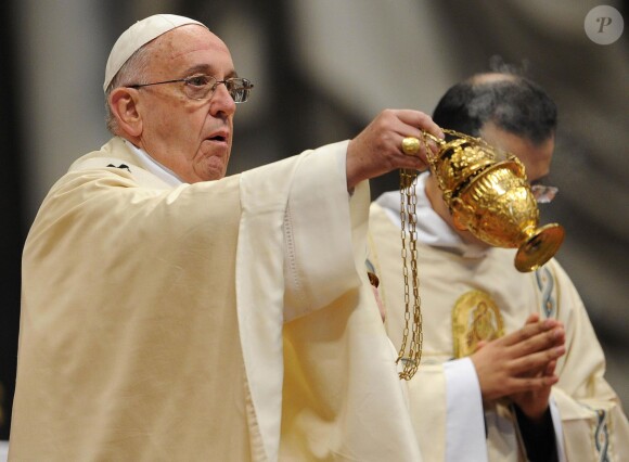 Le pape François au Vatican, le 12 avril 2015.