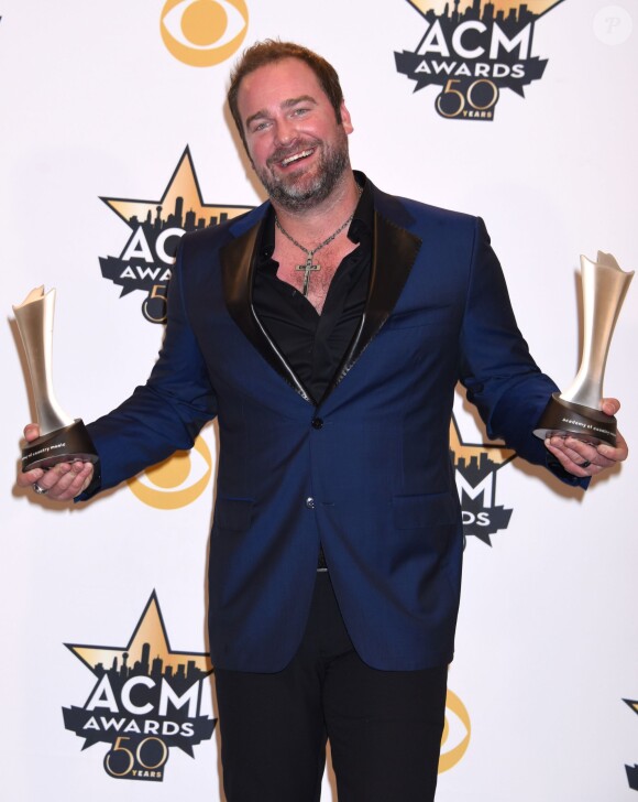 Lee Brice  lors des 50ème Academy of Country Music Awards au Stadium d'Arlington, Texas, le 19 avril 2015 