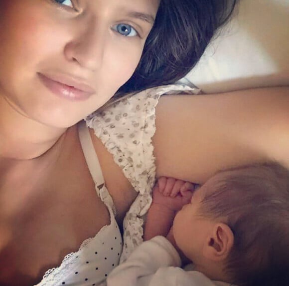 Bianca Balti et sa fille Mia née le 14 avril