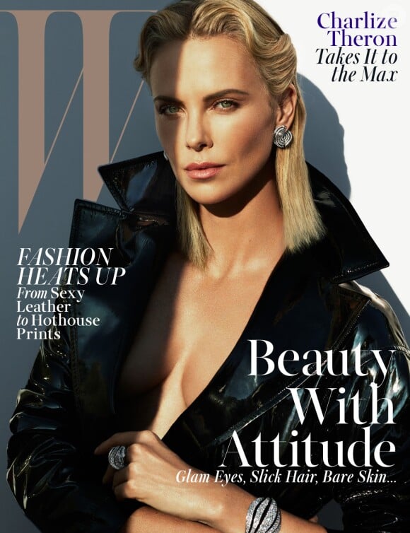 Charlize Theron est en couverture du numéro de mai 2015 de W magazine.