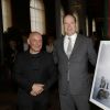 Le prince Albert II de Monaco prenait part le 22 avril 2015 au vernissage de l'exposition Another Day on Earth du photographe Gérard Rancinan, au Musée Océanographique de Monaco, en présence de l'artiste.
