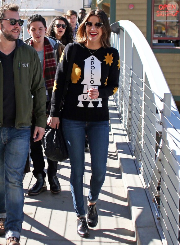 Cobie Smulders dans les rues de Park City lors du Festival du Film de Sundance dans l'Utah, le 25 janvier 2015  