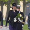 La princesse Mary de Danemark lors d'une cérémonie pour l'ANZAC Day à la citadelle de Copenhague, le 25 avril 2015.