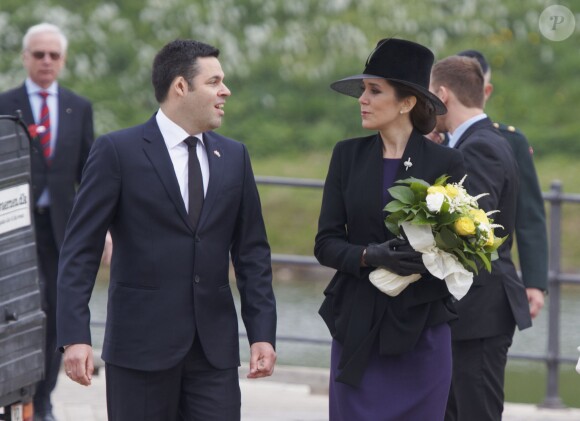 La princesse Mary de Danemark lors d'une cérémonie pour l'ANZAC Day à la citadelle de Copenhague, le 25 avril 2015.