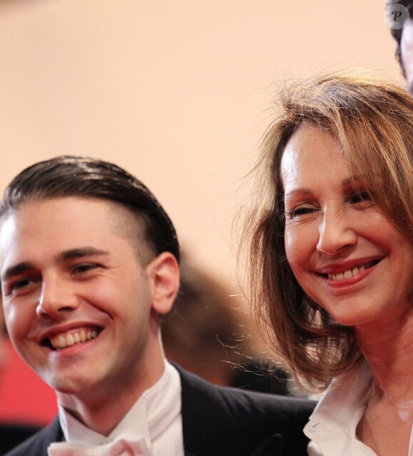 Xavier Dolan et Nathalie Baye à Cannes le 18 mai 2012.